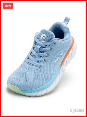 Women's Wide Toe Box Athletic Shoes, Non Slip Running Sneakers, Lightweight